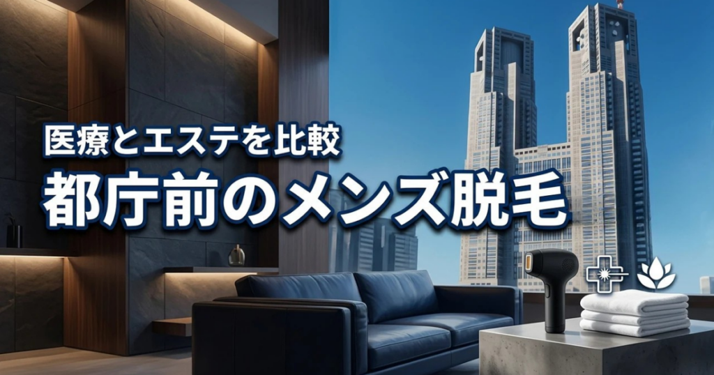 都庁前のメンズ脱毛おすすめ店舗！医療脱毛とエステ脱毛を徹底比較