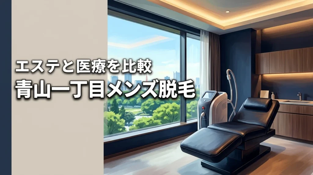 青山一丁目メンズ脱毛おすすめで迷ったら？エステと医療の違いをチェック