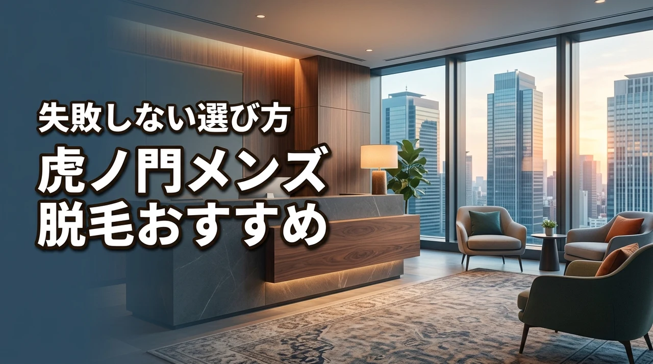 虎ノ門メンズ脱毛のおすすめはどこ?初めてでも安心な選び方と注意点を解説