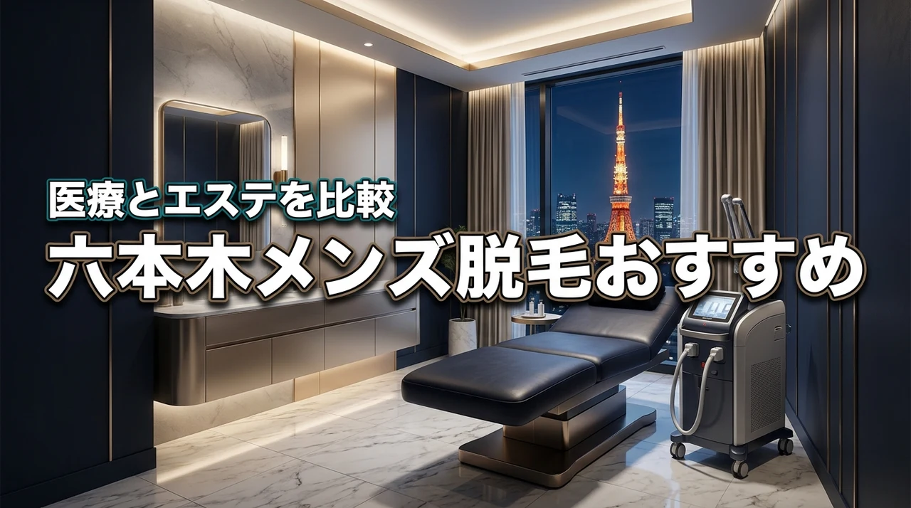 六本木メンズ脱毛おすすめってどこがいい？医療とエステ比較で失敗しない選び方