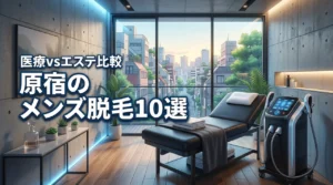 原宿のメンズ脱毛おすすめ10店舗!医療脱毛とエステ脱毛の違いを比較してみた