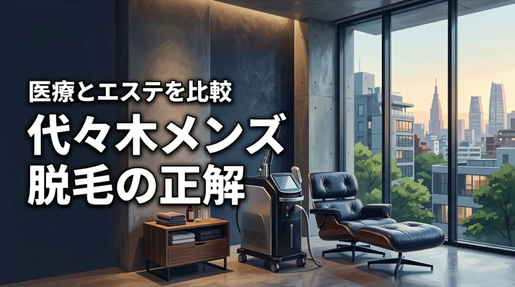 代々木のメンズ脱毛おすすめの正解！エステと医療どっちを選ぶべき？