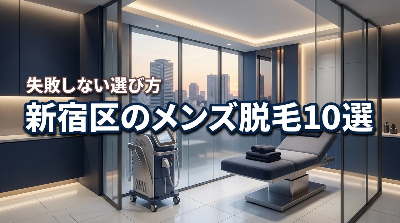新宿区でメンズ脱毛に迷ったら？おすすめサロン10選と失敗しない選び方