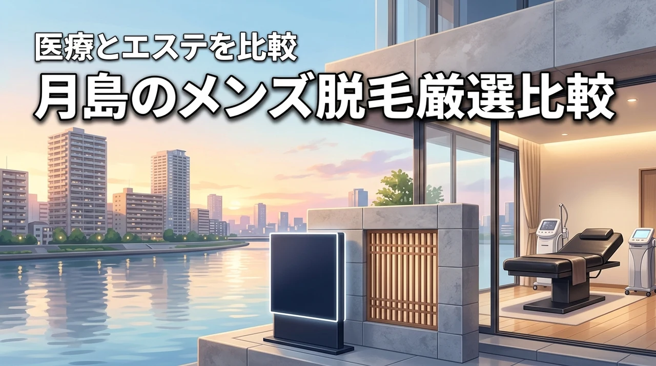 月島でメンズ脱毛のおすすめは?エステと医療から厳選比較